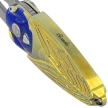 Nóż składany Rike Knife RK Cicada-G Gold Titanium, Bead Blasted M390