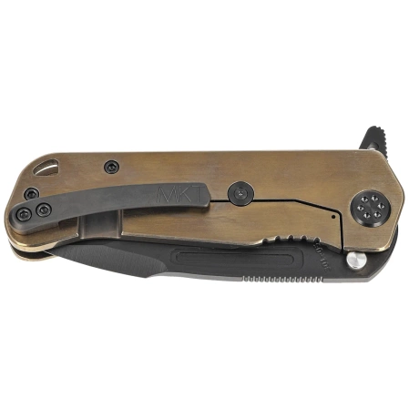 Medford Knife Proxima Bronze/PVD Black Titanium, Black PVD S45VN by Greg Medford