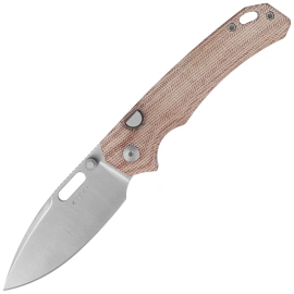 Nóż składany Kizer Outposter Brown Norplex UltreX Micarta, Satin Nitro-V (V3802BDA1)