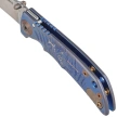 Spartan Blades Harsey Folder 3.25 Plague Doctor Blue Titanium, Stonewashed MagnaCut by William W. Harsey (SF10 Custom Plague BLU)