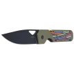 Kizer Militaw Knife Olive Green-Party Steamers G10, Black Nitro-V by Jonathan Styles (V3634A3)