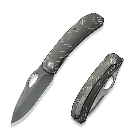 WeKnife Inmate Gray Titanium, Polished Gray CPM 20CV by Jerad Neeve (WE23096B-4)