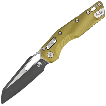 Microtech MSI S/E OD Green Fluted Aluminum, Black M390MK by Tony Marfione (210-1FLOD)