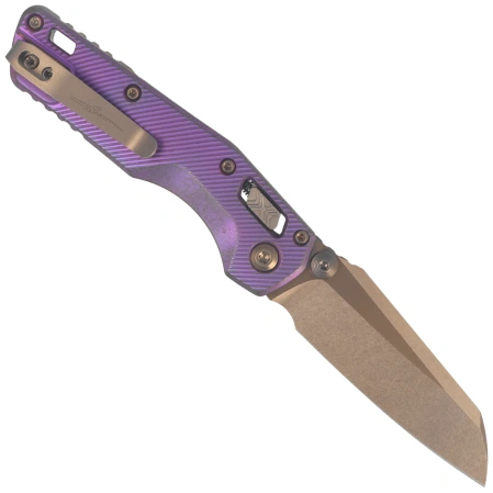 Nóż składany Microtech MSI Ram-Lok Mini S/E Marfione Select Royal Purple Fluted Titanium, Bronze HW, Bronze M390MK by Tony Marfione (210M-13FLMS5)