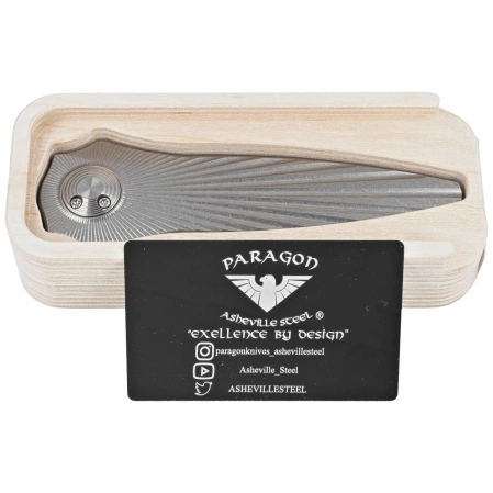 Nóż grawitacyjny Paragon Warlock Tapered StarBurst Gray Titanium, Satin CPM S35VN (TITAN-WAR-TSB-S-DE)