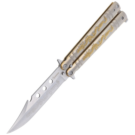 Martinez Albainox Balisong Dragon Oro butterfly knife (02182)