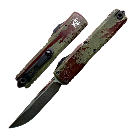 Microtech Ultratech Gen IV S/E Signature OTF Knife Outbreak Aluminum, Outbreak M390MK by Tony Marfione (11214-1OBDS)