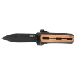 Tekto A7 Zastava D/E Black Aluminum/American Walnut OTF Knife, Black CPM S35VN
