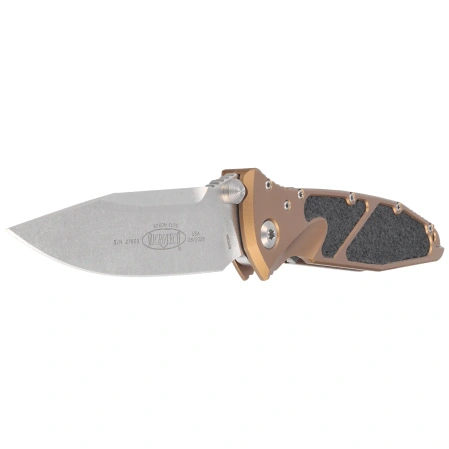 Nóż składany Microtech Socom Elite S/E-M Tan Aluminum, Stonewashed M390MK by Tony Marfione (160-10TA)
