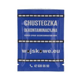 Chusteczka dekontaminacyjna do neutralizacji gazu pieprzowego (CHUDEK)