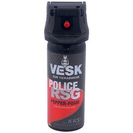 Gaz pieprzowy KKS VESK RSG Police Foam 2mln SHU, Stream 50ml (12050-F)