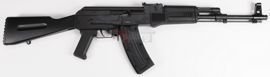 Karabin GSG model GSG-AK47 Black L-450 SA, kaliber 22 LR HV, szkielet polimer black, kolba stała Fixed, długość lufy 17.70", pojemność magazynka 10szt, długość całkowita 927mm, waga 2948g