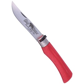 Nóż Antonini Old Bear Laminated Red, Satin Stainless (9307/23_MRK)
