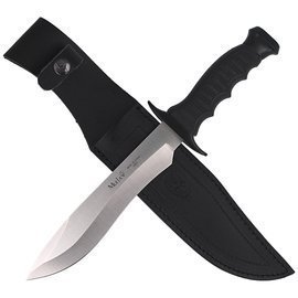 Nóż Muela Outdoor Black Rubber, Satin 420H (85-181)