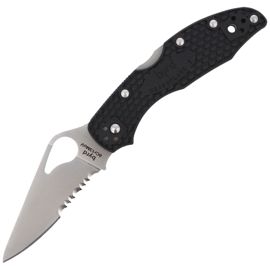 Nóz Spyderco Byrd Meadowlark 2 FRN Black, Combination (BY04PSBK2)