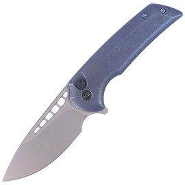 Nóż WE Knife Mini Malice Blue Titanium, Silver Bead Blasted CPM 20CV by Ferrum Forge (WE054BL-3)