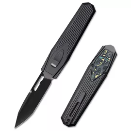 Nóż grawitacyjny Remette Swordfish Black DLC Titanium / Yellow Green Carbon Fiber, Black DLC M390 (ZL101A6)