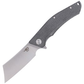 Nóż składany Bestech Cubis Black Micarta, Stonewashed/Satin D2 (BG42A)