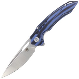 Nóż składany Bestech Ornetta Carbon Fiber / Blue G10, Stonewash / Satin N690 by Kombou (BL02A)