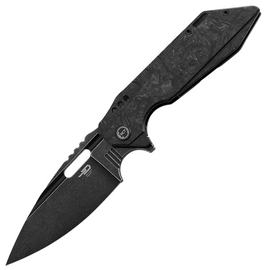 Nóż składany Bestech Shodan Black Titanium / Carbon Fiber, Black Stonewashed CPM S35VN by Todd Knife and Tool (BT1910D)