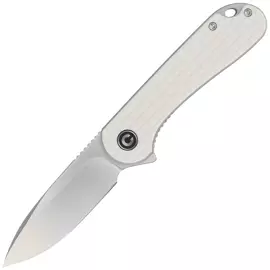 Nóż składany CIVIVI Elementum Flipper Patterned Ivory G10, Satin D2 (C907A-3)