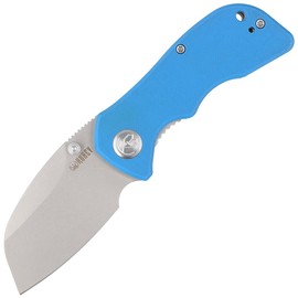 Nóż składany Kubey Karaji Blue G10, Bead Blasted D2 (KU180C)