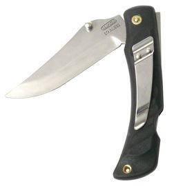 Nóż składany Mikov Crocodile Clip Point Black ABS, Mirror, Klips (243-NH-1/C CLIP/BLACK)