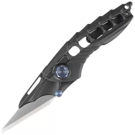 Nóż składany RikeKnife Alien 1 Black DLC Titanium, Satin M390 (RK-Alien1-B)