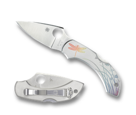 Nóż składany Spyderco Dragonfly Tattoo Stainless, Satin Plain VG-10  by Sal Glesser (C28PT)