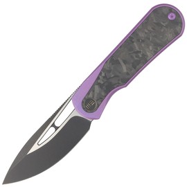 Nóż składany WE Knife Baloo Purple Titanium / Shredded Carbon Fiber, Black Stonewashed CPM 20CV by Ostap Hel (WE21033-3)