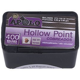 Śrut Apolo Hollow Point Copper 4.5 mm, 400 szt. 0.60g/9.0gr (19990)