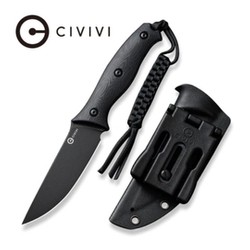 Nóż Civivi Stormridge Black G10, Black Stonewashed Nitro-V (C23041-1)