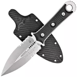Nóż Microtech SBD D/E Milled Black G10, Stonewashed P/S M390 by Borka Blades (201-11)