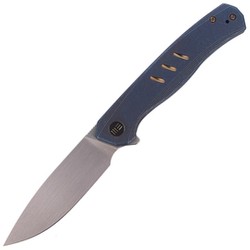 Nóż WE Knife Seer LE No 518/610 Blue Titanium, Rubber Silver (WE20015-2)