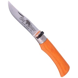 Nóż składany Antonini Old Bear Laminated Orange Wood, Satin Stainless (9307/21_MOK)