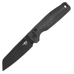 Nóż składany Bestech Slasher Black Micarta, Black Stonewashed D2 (BG56A-2)