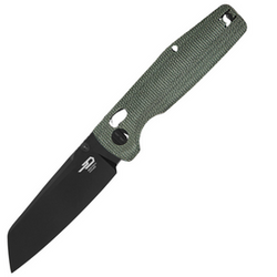 Nóż składany Bestech Slasher Green Micarta, Black Stonewashed D2 (BG56B-2)