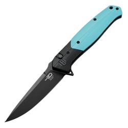 Nóż składany Bestech Swordfish Black/Light Blue G10, Black PVD 14C28N (BG62E)