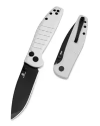 Nóż składany Bestechman Goodboy Jr. White G10, Black PVD D2 by Keanu Alfaro (BMK10I)