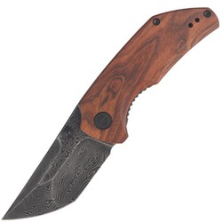 Nóż składany CIVIVI Thug 2 Cuibourtia Wood, Black Damascus by Matt Christensen (C20028C-DS1)