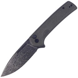 Nóż składany Civivi Conspirator Dark Green Micarta, Damascus (C21006-DS1)