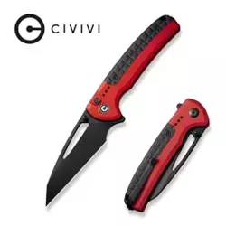 Nóż składany Civivi Sentinel Strike Red Aluminium / Black FRN, Black K110 (C22025B-1)
