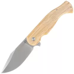 Nóż składany Fox Eastwood Tiger Olive Wood, Satin CPM S90V by Gudy Van Poppel (FX-524 OL)