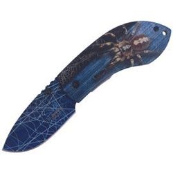 Nóż składany Herbertz Solingen Hit nadruk 3D motyw Spider, Blue Blade (578409)