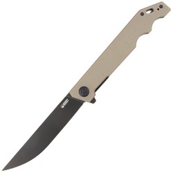 Nóż składany Kubey Knife Pylades Tan G10, Blackwash AUS-10 (KU253C)