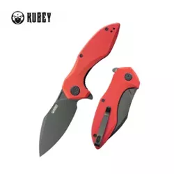 Nóż składany Kubey Nobel Red G10, Blackwashed 14C26N (KU236P)