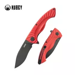 Nóż składany Kubey Timberwolf Red G10, Blackwashed 14C28N (KU208I)