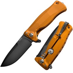 Nóż składany LionSteel SR11A Orange Aluminium, Black Sleipner by Molletta (SR11A OB)