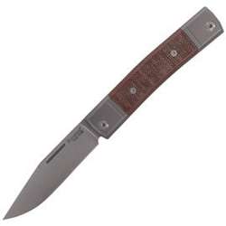 Nóż składany LionSteel bestMAN Natural Micarta, Clip Blade (BM1 CVN)