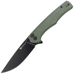 Nóż składany Sencut Crowley Green Micarta, Black Stonewashed D2 (S21012-3)